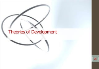 25
Theories of Development
 