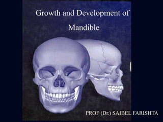 Growth and Development of
Mandible
PROF (Dr.) SAIBEL FARISHTA
 