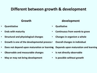 Growth & developmentweb | PPTX