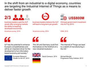 In the shift from an industrial to a digital economy, countries
are targeting the Industrial Internet of Things as a means...