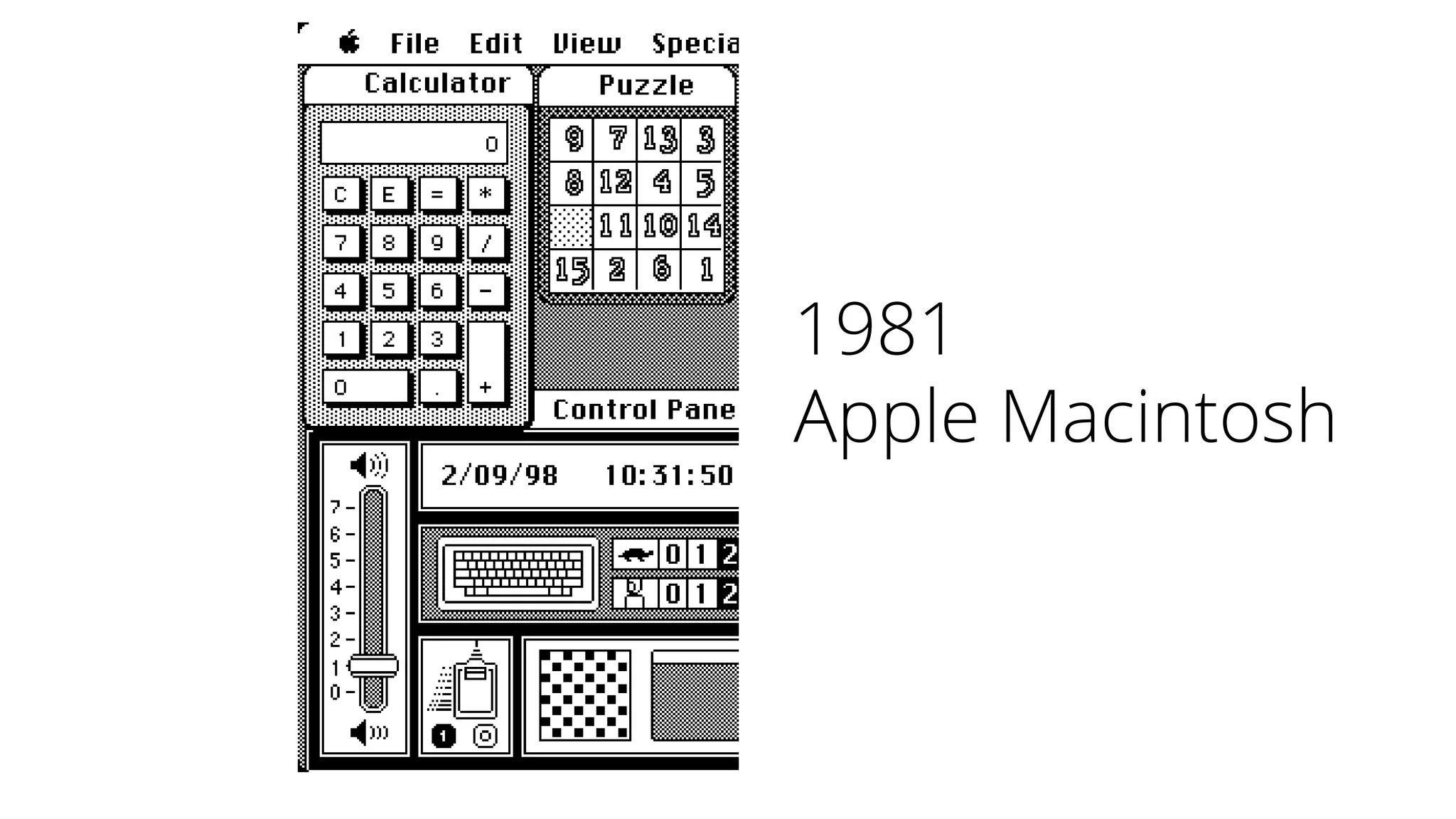 1981
Apple Macintosh
 