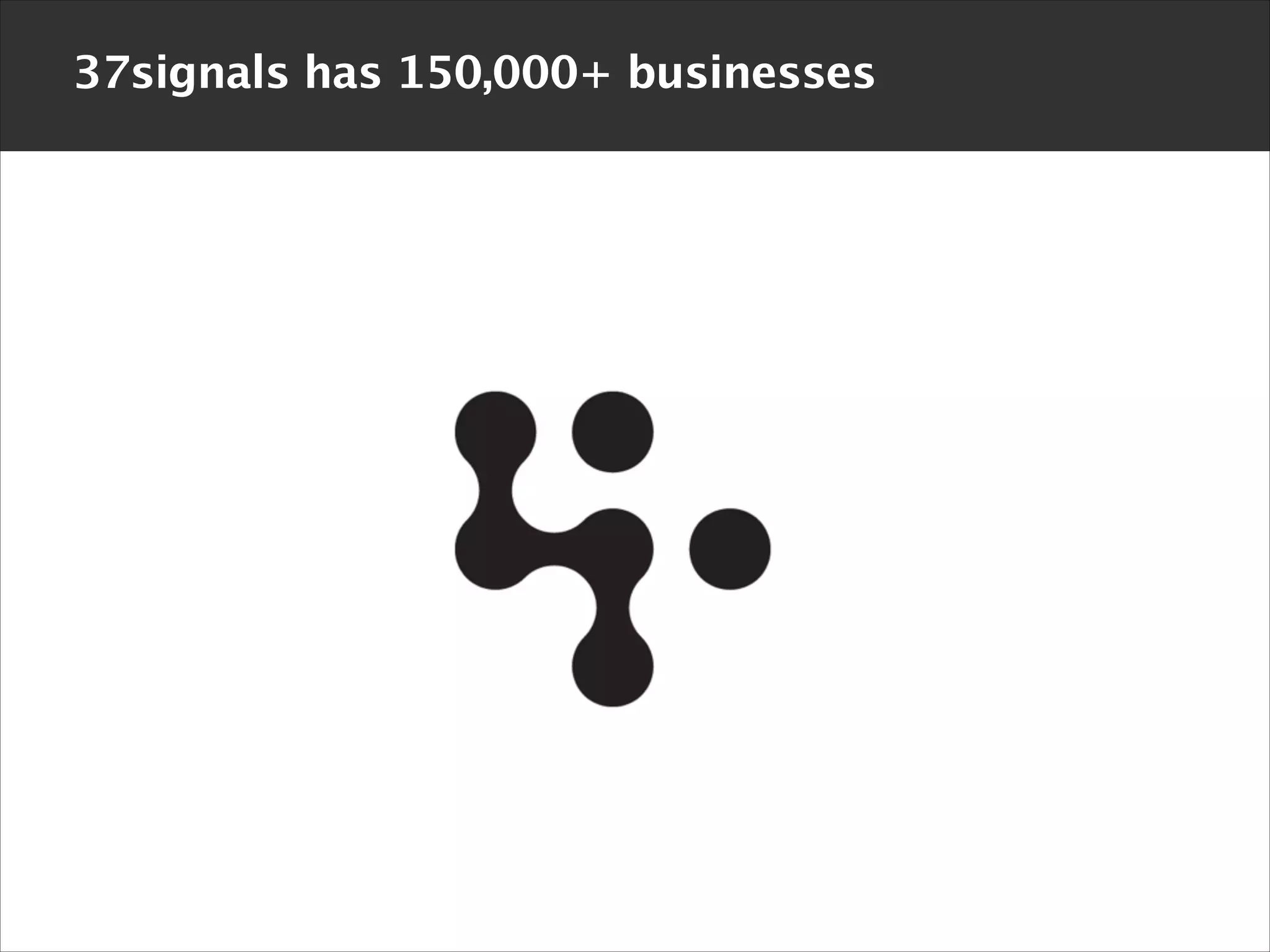 37signals has 150,000+ businesses

 