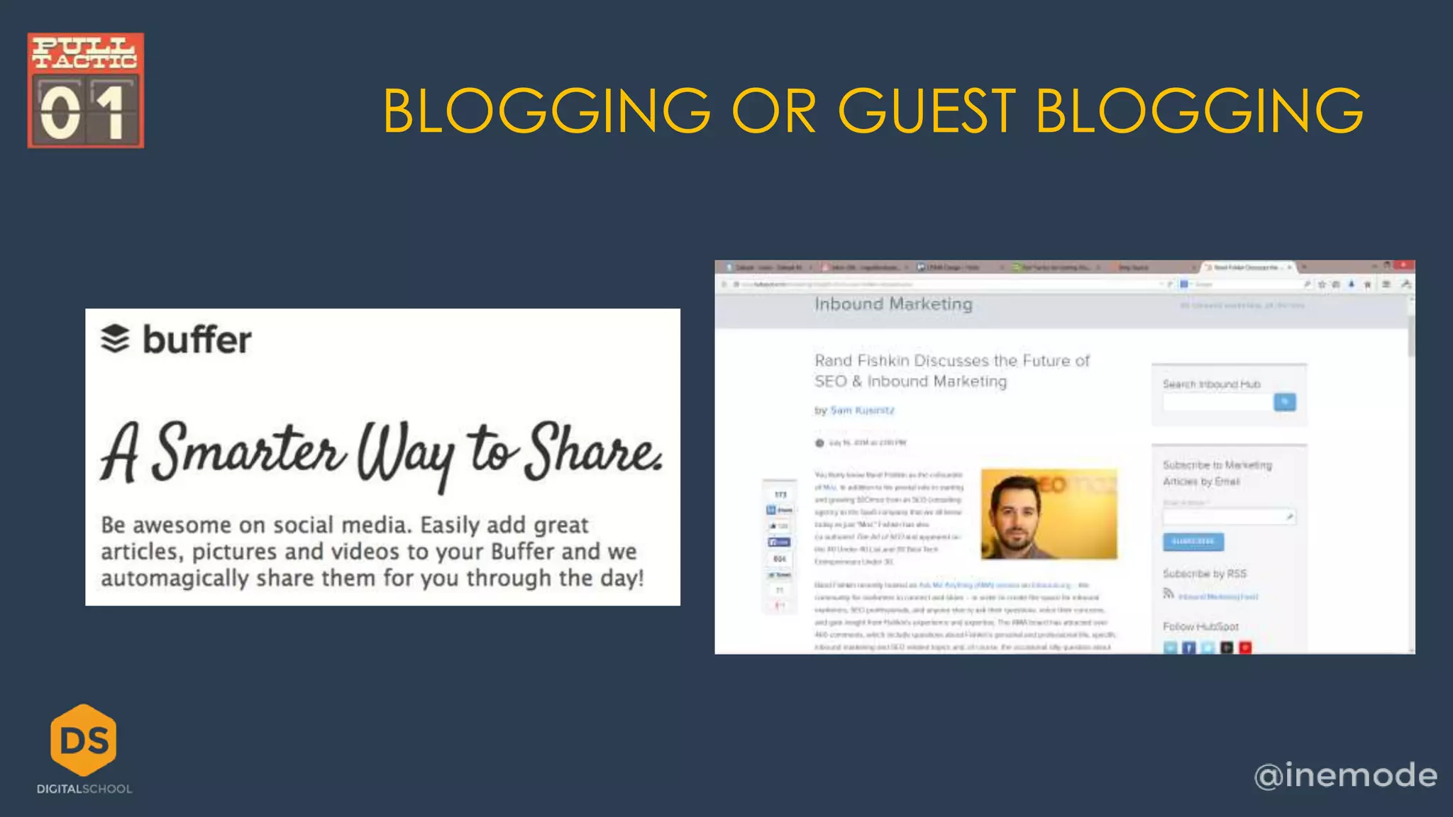 BLOGGING OR GUEST BLOGGING 
 