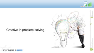 Creative in problem-solving 
 