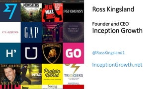 Ross Kingsland
Founder and CEO
Inception Growth
@RossKingsland1
InceptionGrowth.net
 