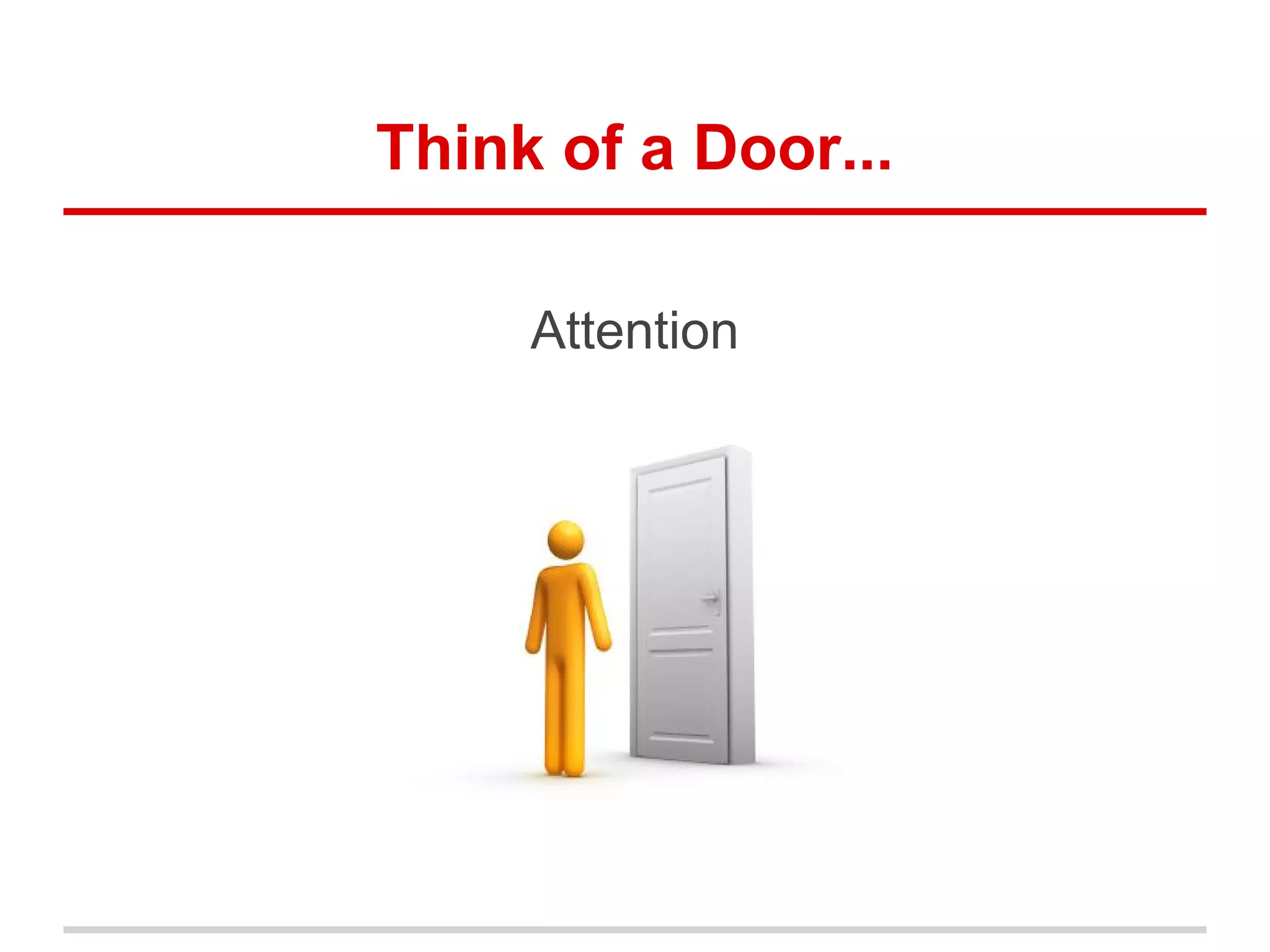 Think of a Door...
Attention
 