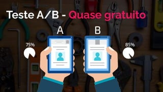 Teste A/B - Quase gratuito
 