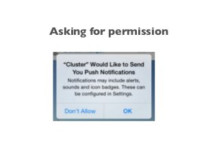 Asking for permission
 