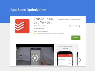 App Store Optimization
 