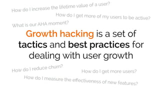 Growth hacking - Coworking Tec 