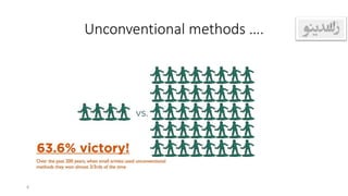 Unconventional methods ….
4
 