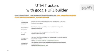 UTM Trackers
with google URL builder
50
 