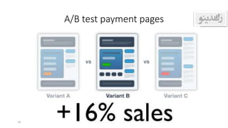 A/B test payment pages
79
 