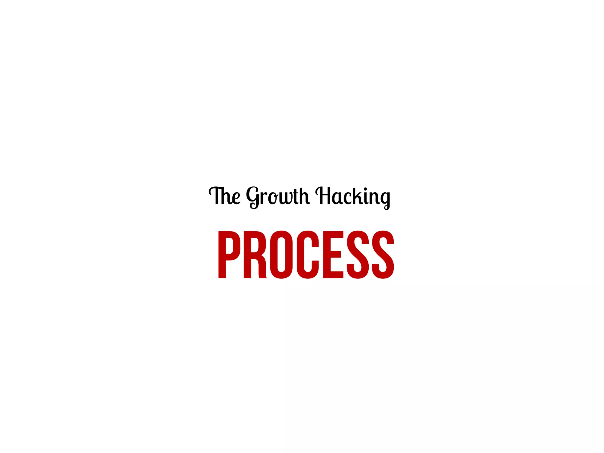 The Growth Hacking

PROCESS

 