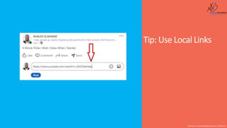 Tip: Use Local Links
Shusmo.me | Khaled@DigiArabs.com | @Shusmo
 