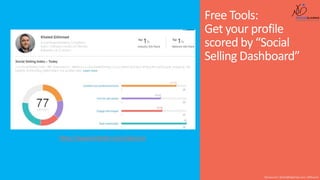 Free Tools:
Get your profile
scored by “Social
Selling Dashboard”
Shusmo.me | Khaled@DigiArabs.com | @Shusmo
https://www.linkedin.com/sales/ssi
 