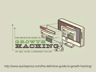http://www.quicksprout.com/the-deﬁnitive-guide-to-growth-hacking/
 
