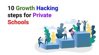 10 Growth Hacking
steps for Private
Schools
 