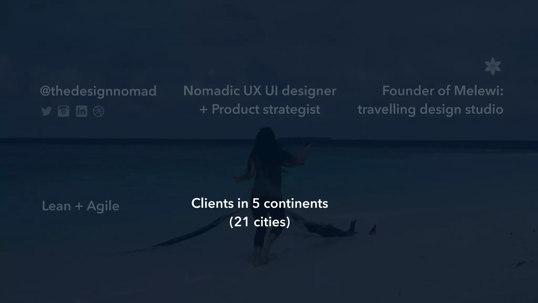 U S E R E X P E R I E N C E
The experience a
user has interacting
with your brand at
one touchpoint
A series of methods
& tools you use to
test and validate
assumptions
one
two
 
