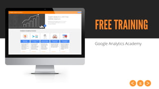 15
FREE TRAINING
Google Analytics Academy
 