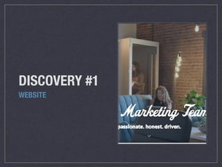 DISCOVERY #1
WEBSITE
 