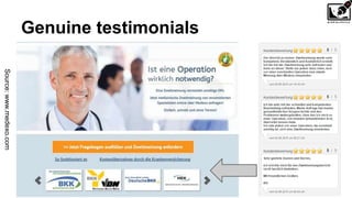 Genuine testimonials
Source:www.medexo.com
 