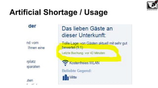 Artificial Shortage / Usage
 
