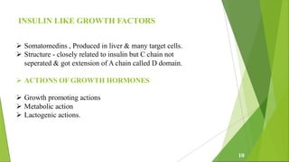 Growth Hormone and its role ppt of , M Pharma 2nd semester | PDF
