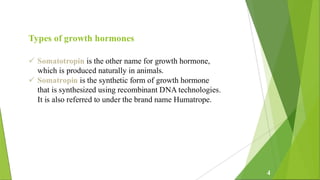Growth Hormone and its role ppt of , M Pharma 2nd semester | PDF