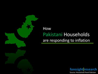 How
Pakistani Households
are responding to inflation




               Source: Household Panel Pakistan
 