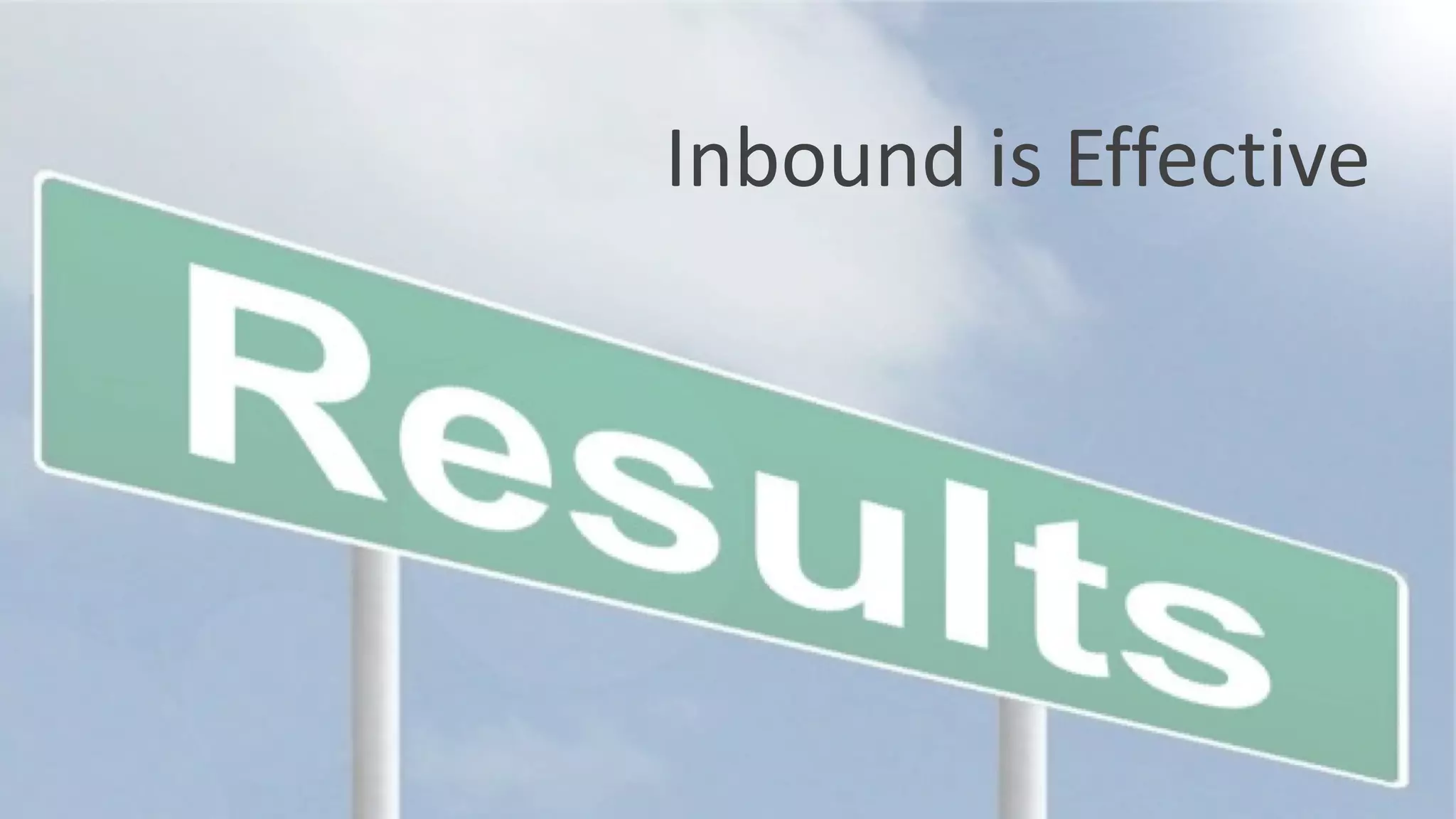 Inbound is Effective
 