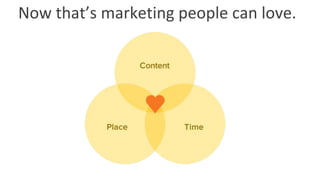 Now that’s marketing people can love.
 