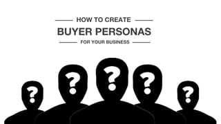 HOW TO CREATE
BUYER PERSONAS
FOR YOUR BUSINESS
 