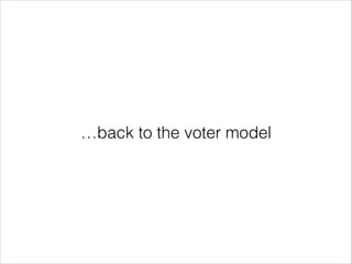 …back to the voter model

 