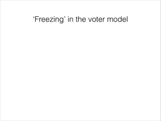 ‘Freezing’ in the voter model

 