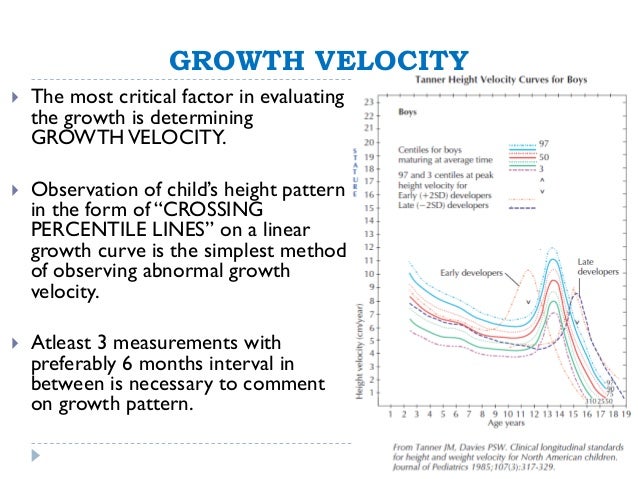 growth measures in clinical practice growth velocity charts