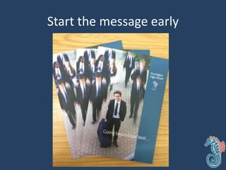 Start the message early
 