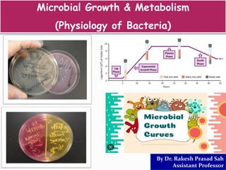 By Dr. Rakesh Prasad Sah
Assistant Professor
Microbial Growth & Metabolism
(Physiology of Bacteria)
 