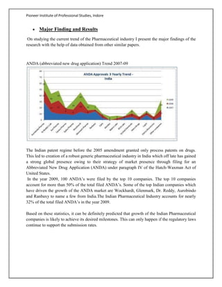 Growth of Indian pharmaceutical industry | PDF