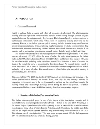 Growth of Indian pharmaceutical industry | PDF