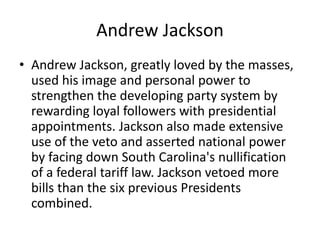Evolution of Presidential Power | PPTX