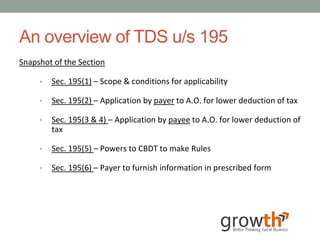 Growth presentation on basics of tds under | PPTX