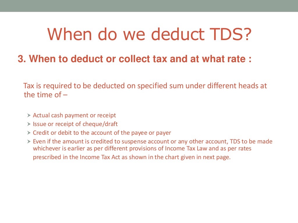 Growth presentation on basics of tds under