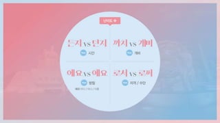 극혐 탈출, 아이포유어를 위한 최소한의 맞춤법