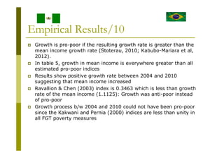 Growth Redistribution and Inequality Effects on Poverty in Nigeria | PDF