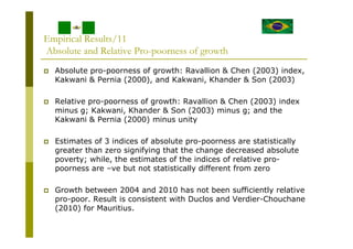 Growth Redistribution and Inequality Effects on Poverty in Nigeria | PDF