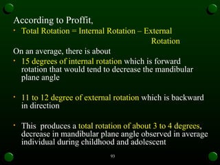 growth rotation orthodontics mds pg mandible and maxilla | PPT