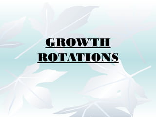 GROWTH
ROTATIONS

 