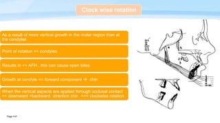 Growth rotations in orthodontics | PPTX