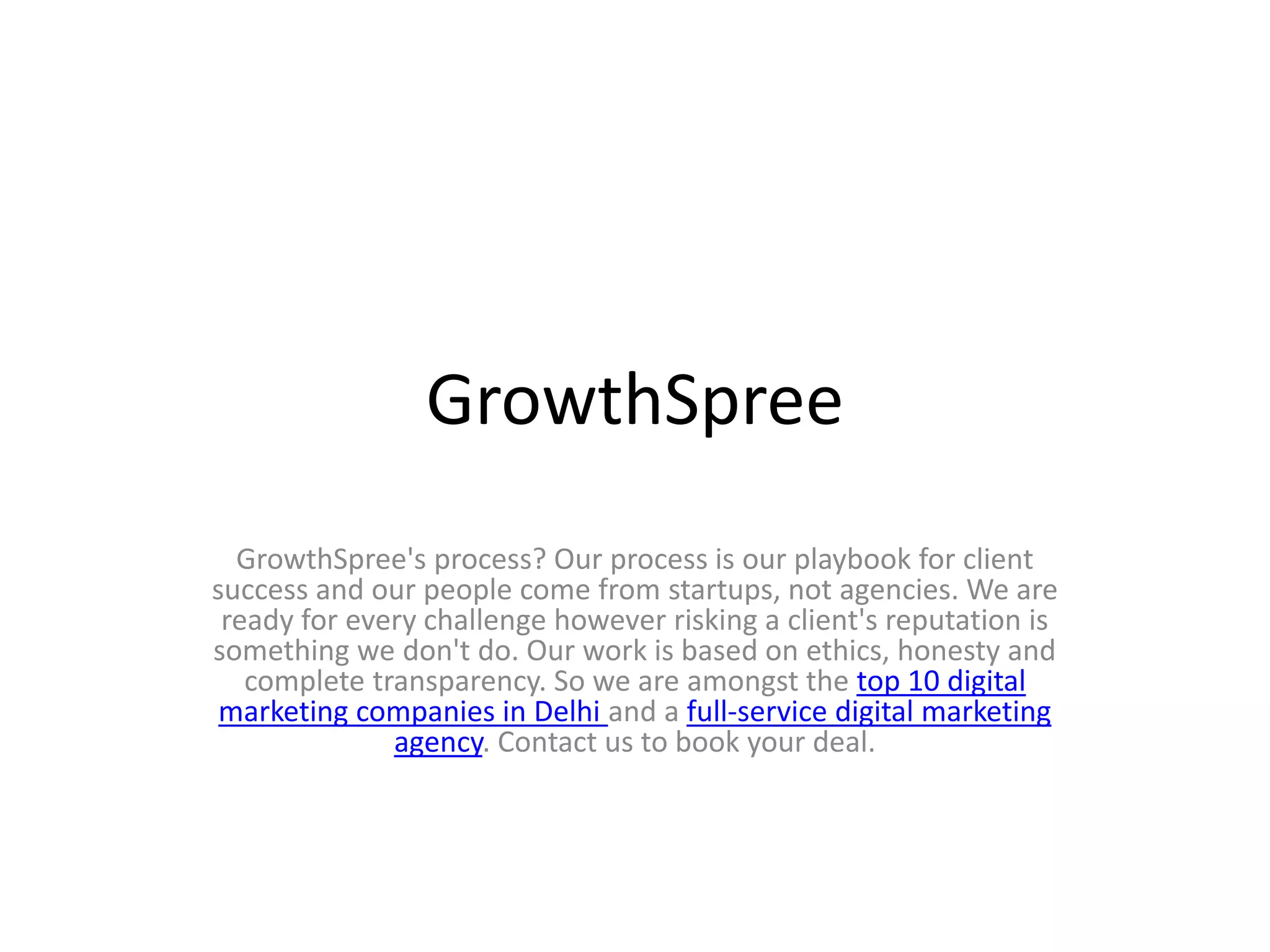 Growth Spree PPTX